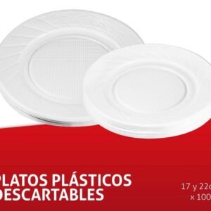 Platos plásticos descartables